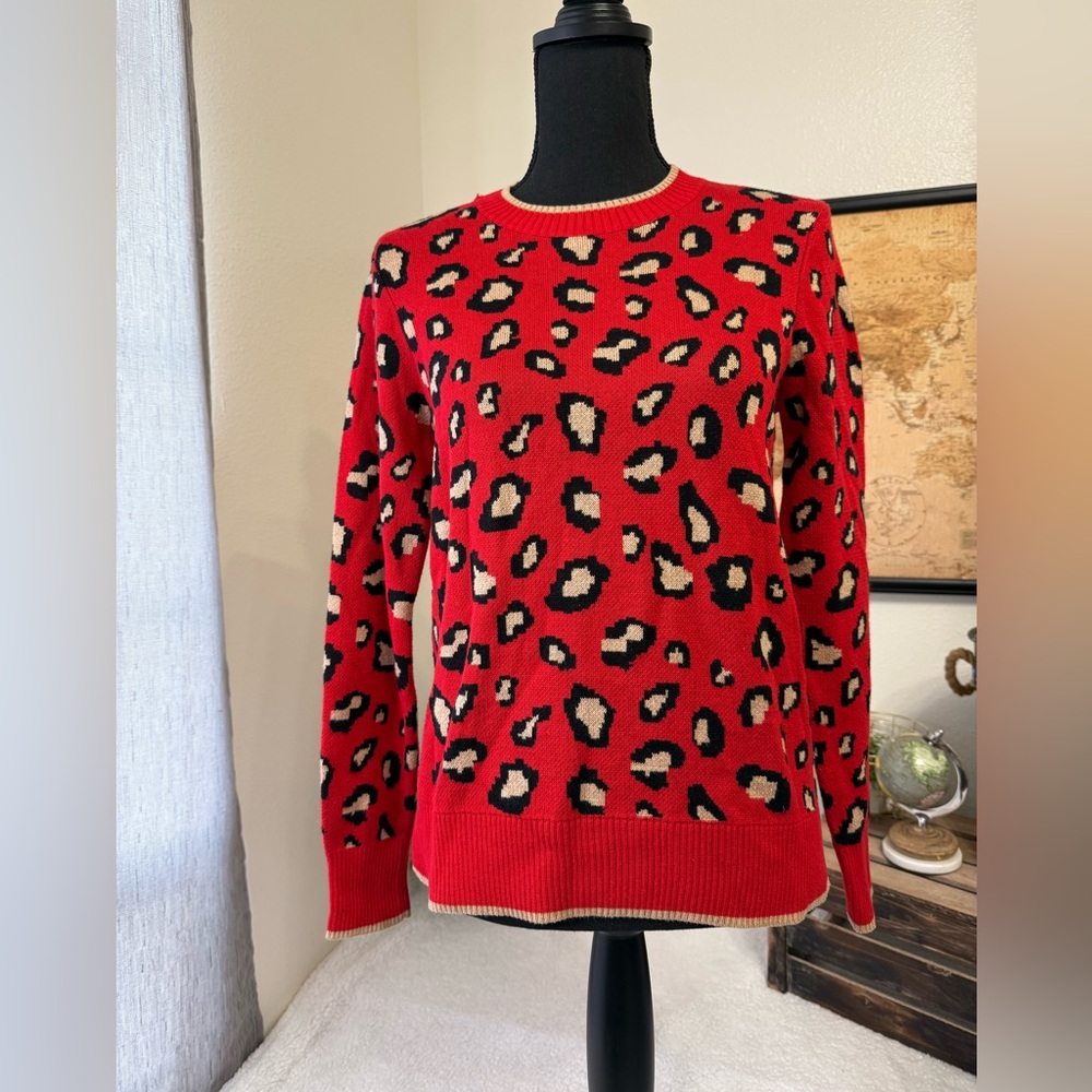 Charter Club animal print sweater